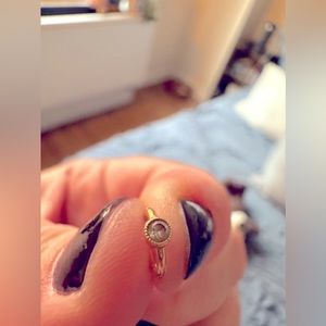 Maria Tash Scalloped Diamond Hoop Earring - Rose Gold 5mm